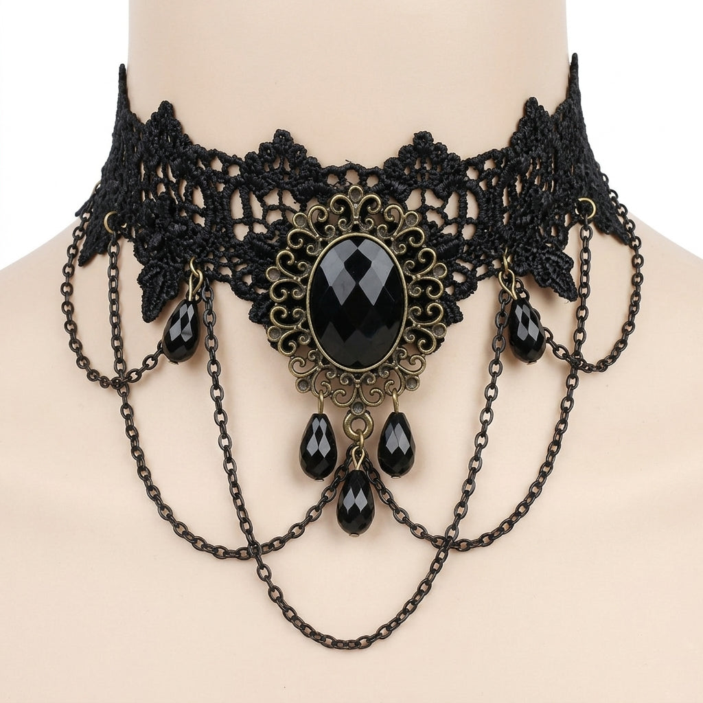 Victorian Crystal Choker