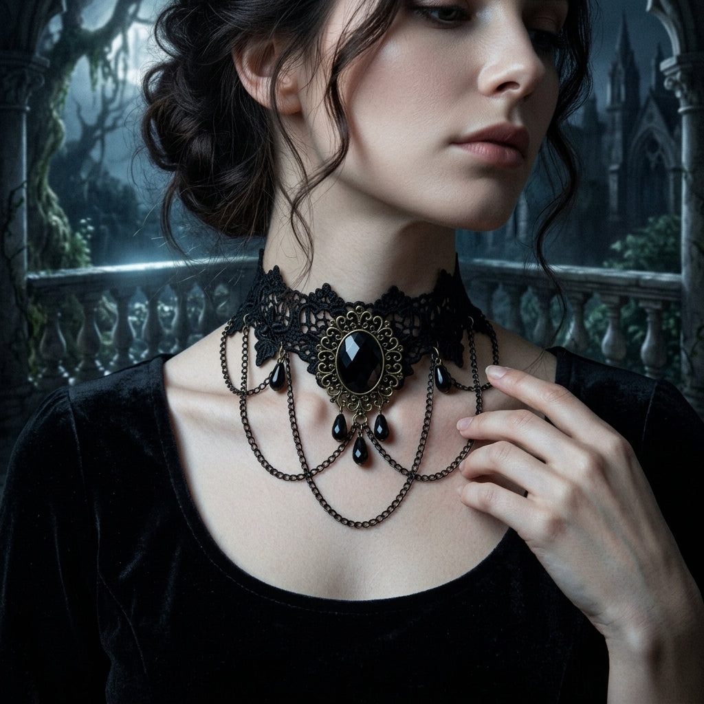 Victorian Crystal Choker