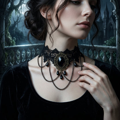 Victorian Crystal Choker