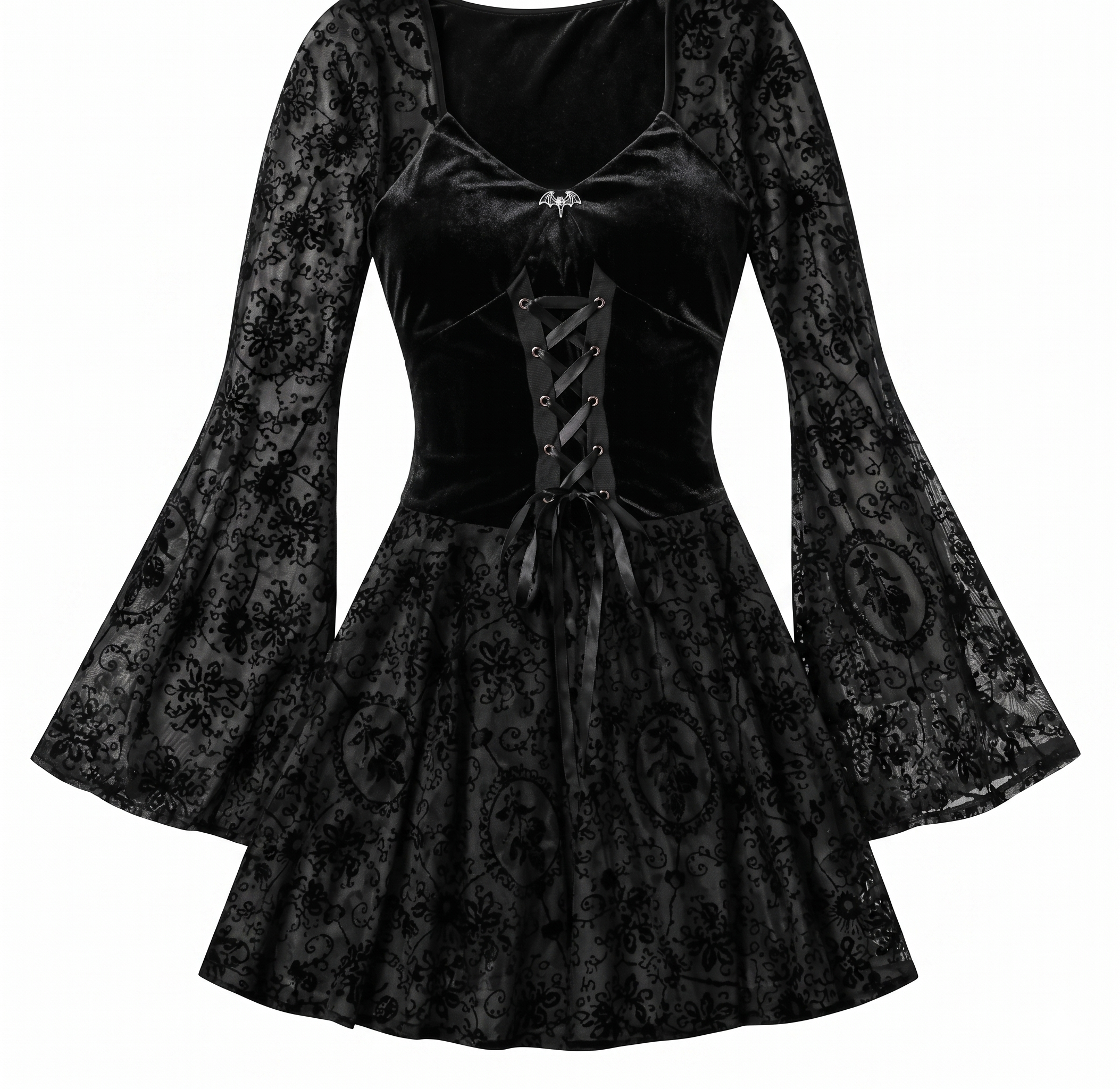 GothDress  FlareSleeve