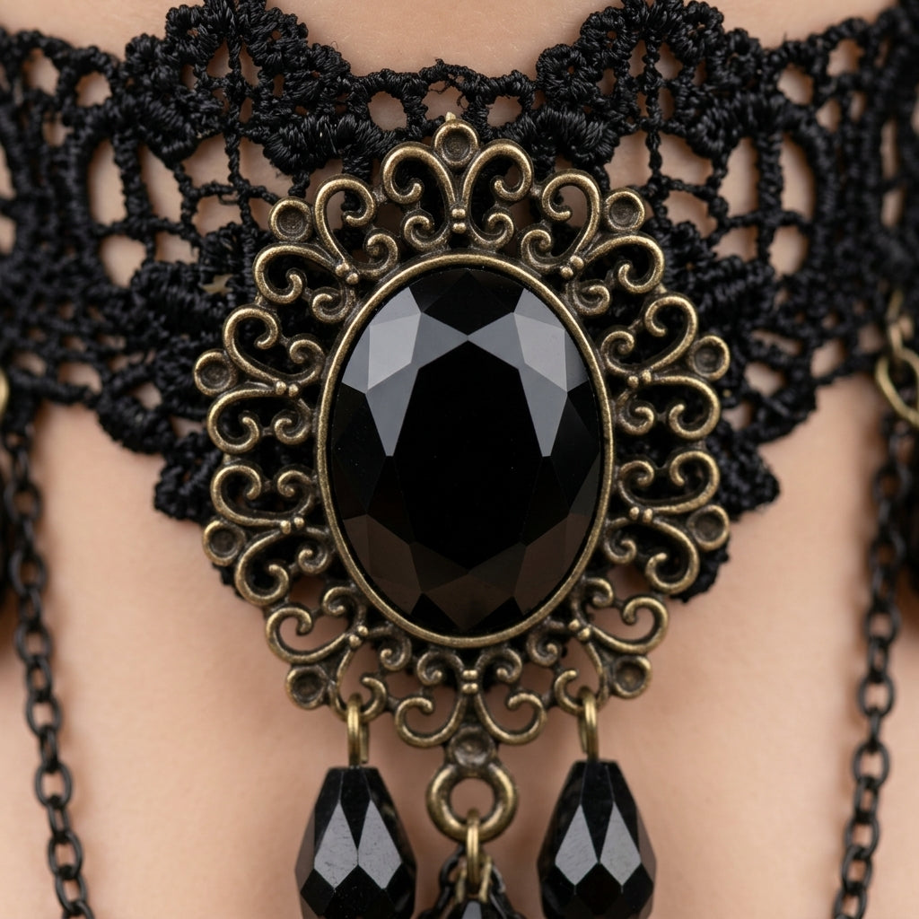 Victorian Crystal Choker
