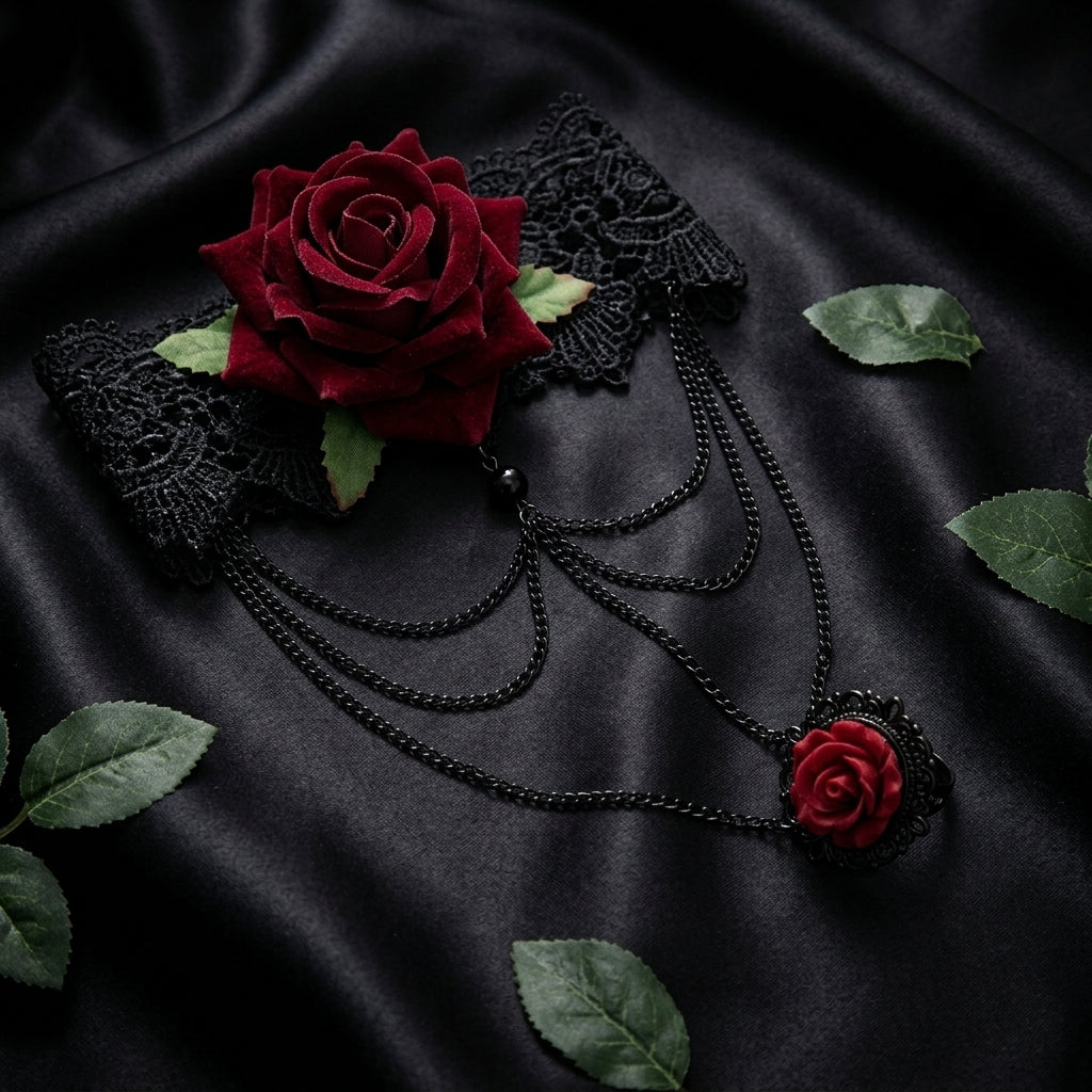 Crimson Rose Bracelet
