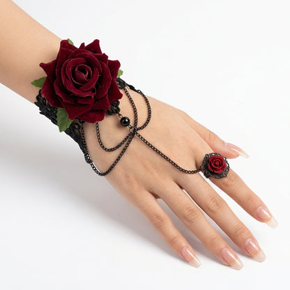 Crimson Rose Bracelet