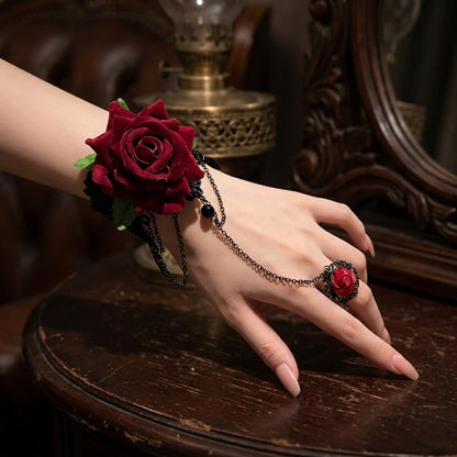 Crimson Rose Bracelet