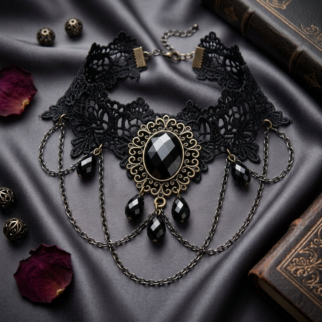 Victorian Crystal Choker