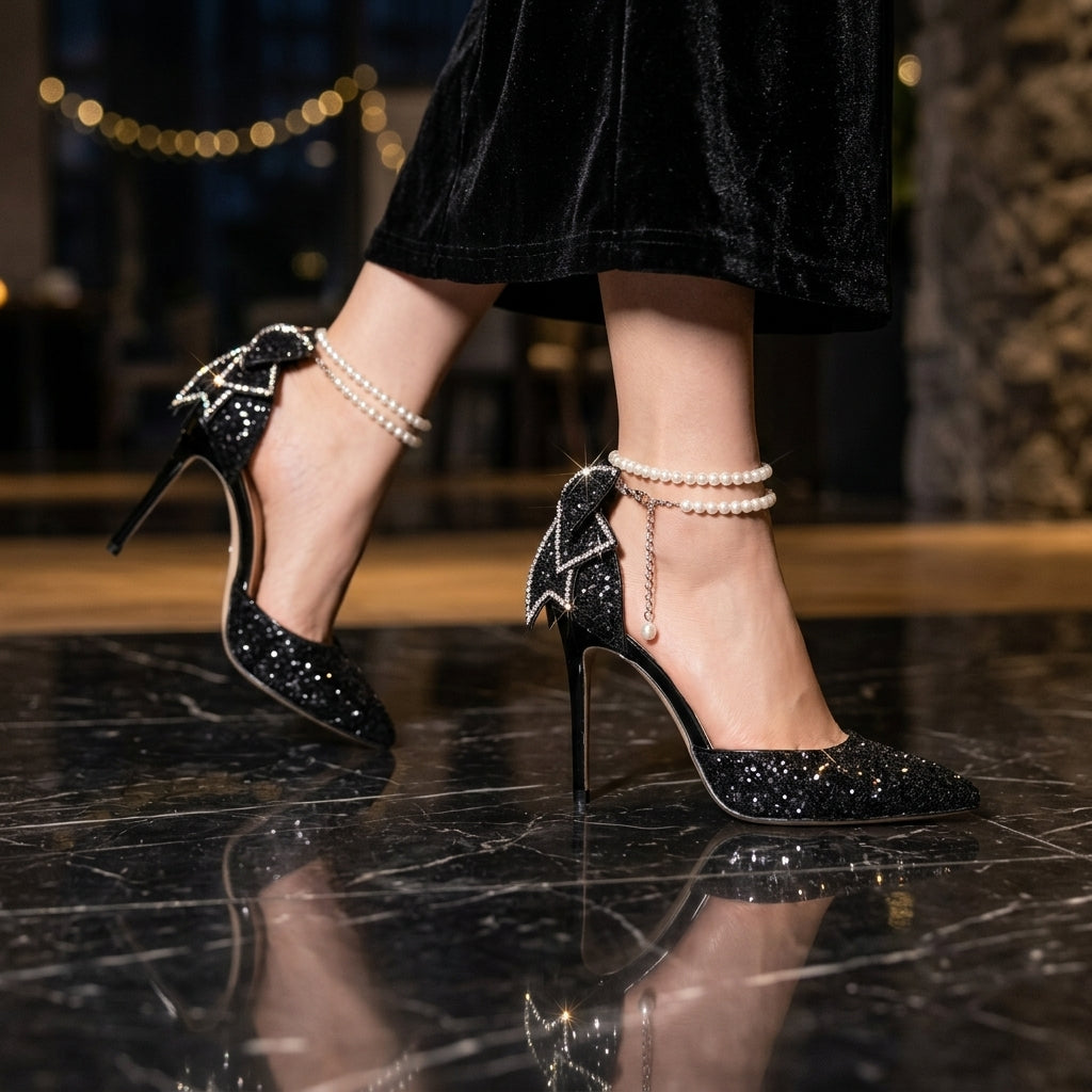 Moonlight Bow Heels
